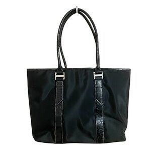Black Nylon Business Tote